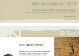 Eesti Käsitööliidu lauakalender, kujundaja Mariann Einmaa